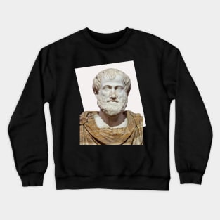 Aristotle Portrait With Rectangle Crewneck Sweatshirt